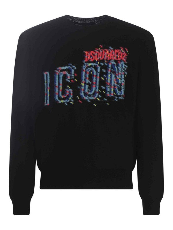 Dsquared2 Maglia con motivo jacquard DQ1940-D0A4Y