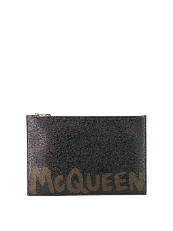 Pochette Alexander McQueen De Manta - Libellule Sur Soie Beige, Neuve Avec étiquettes