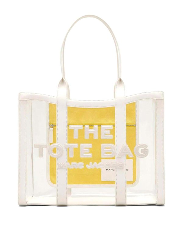 Borsa Tote Trasparente In PVC - Impermeabile, Tracolla Regolabile, 49x17x32 Cm