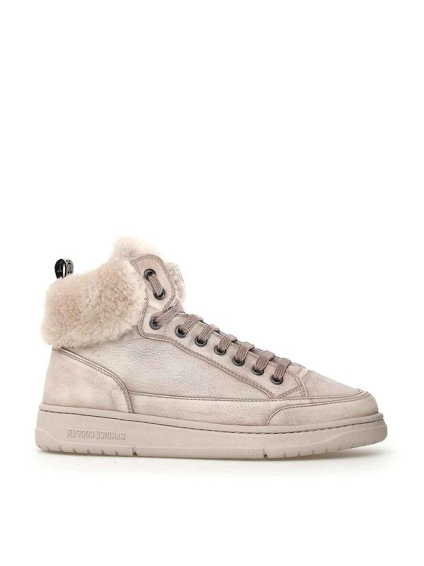 Scarpe Con Lacci Donna Candice Cooper Plus 102 Bord | Sneakers Glamour In Velluto E Camoscio
