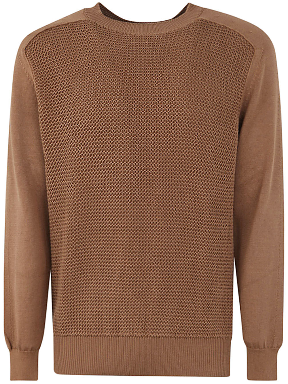 Cotton And Silk Crew Neck