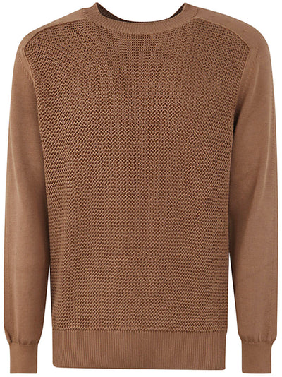 Cotton And Silk Crew Neck