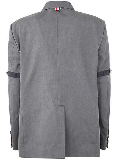 Unstructured Straight Fit Sb S/c With Gg Armband In Typewriter Cloth