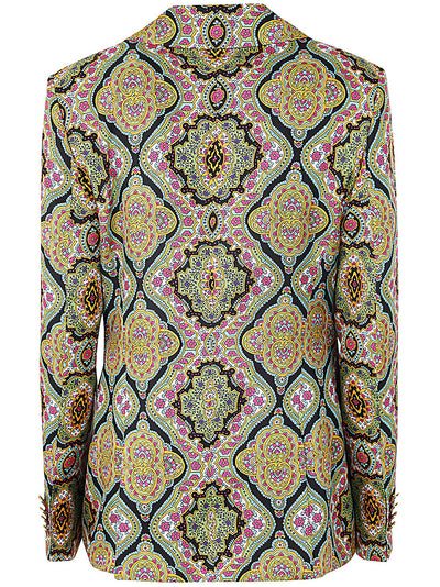 Printed Silk Twill Jacket
