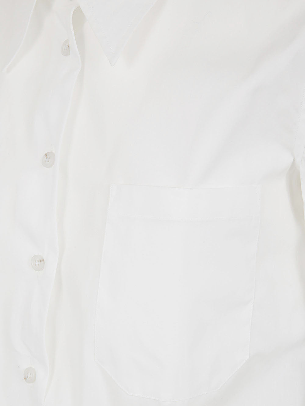 Jula Dropped Shoulder Shirt Popeline White