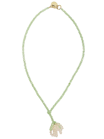 Cluster Crystal Flower Necklace