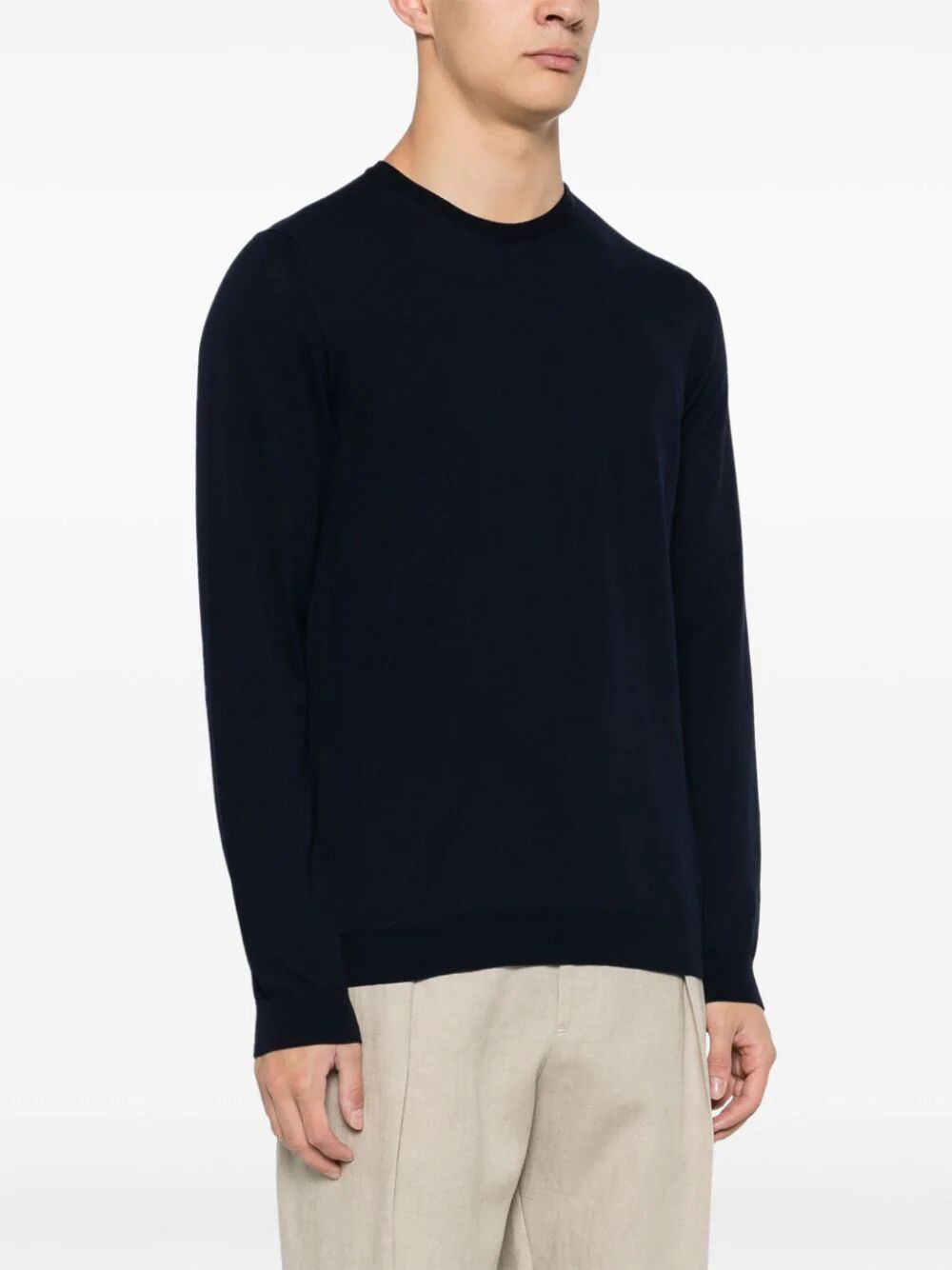 Long Sleeves Crew Neck Sweater