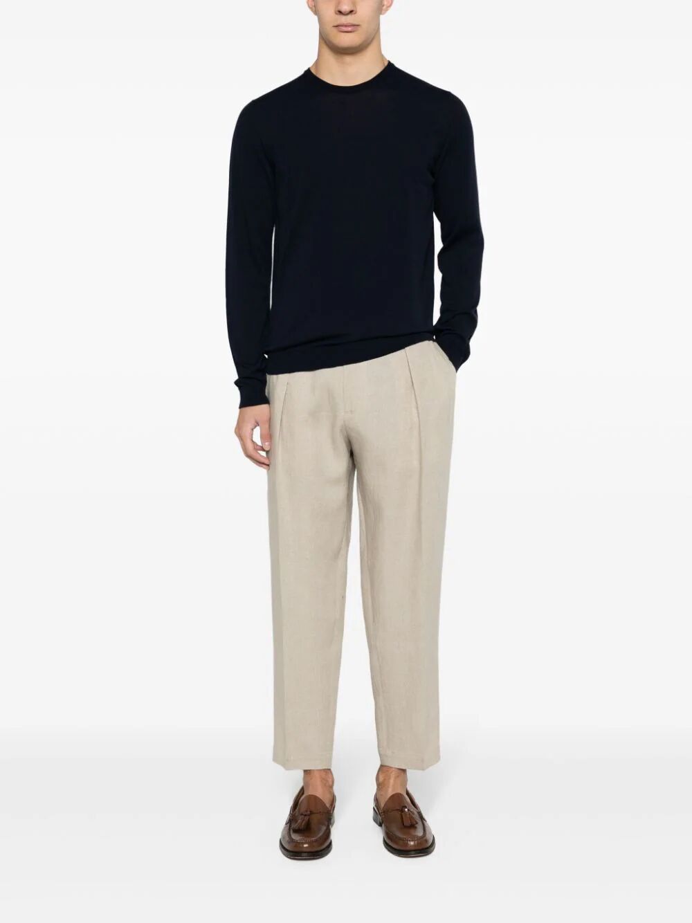 Long Sleeves Crew Neck Sweater