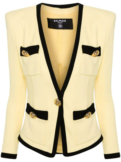4 Pkts Collarless Jacket