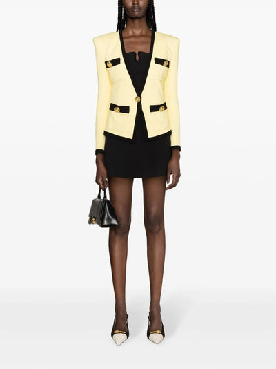 4 Pkts Collarless Jacket