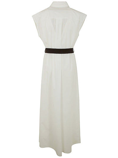 Long Chemisier With Sequined Plastron