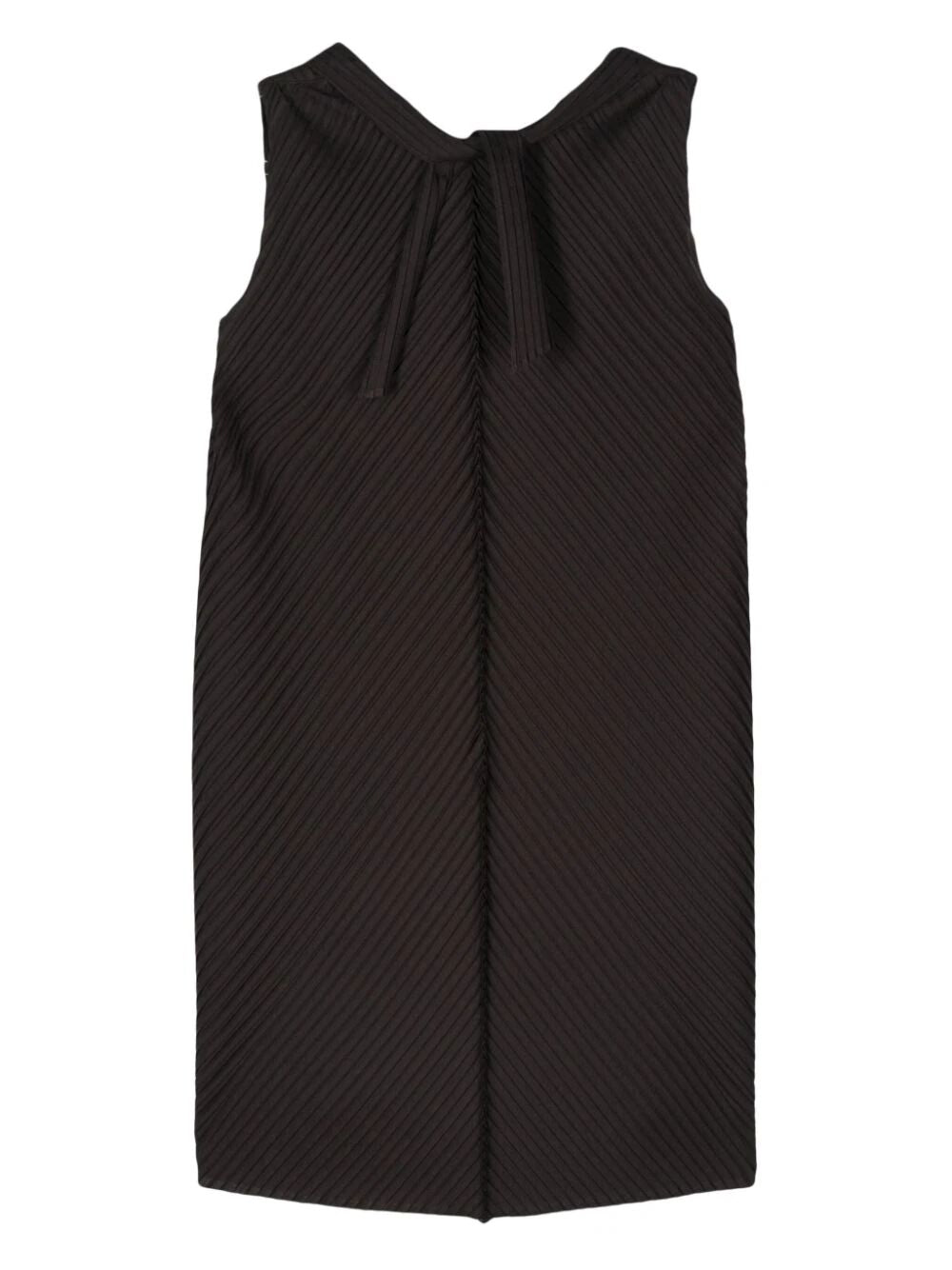 Paper Like Pleats Mini Dress