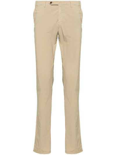 Double Dye Stretch Light Popeline Slim Flat Front Pants