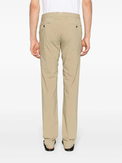 Double Dye Stretch Light Popeline Slim Flat Front Pants