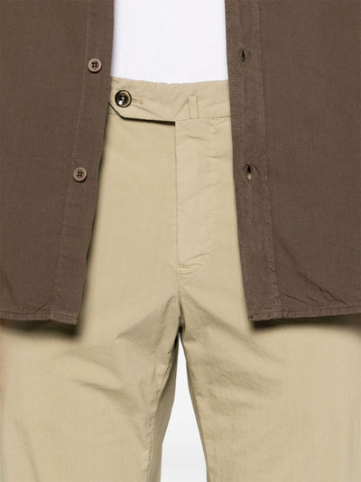Double Dye Stretch Light Popeline Slim Flat Front Pants