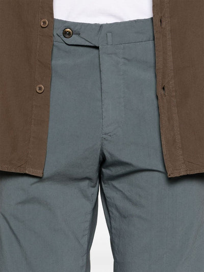 Double Dye Stretch Light Popeline Slim Flat Front Pants