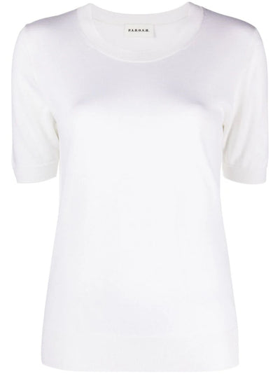 Short Sleeves Crew Neck Sweater
