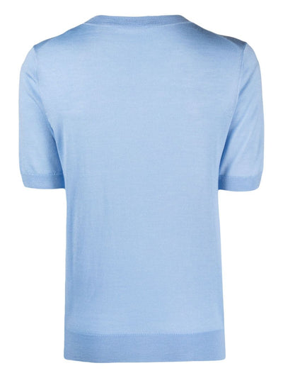 Short Sleeves Crew Neck Sweater