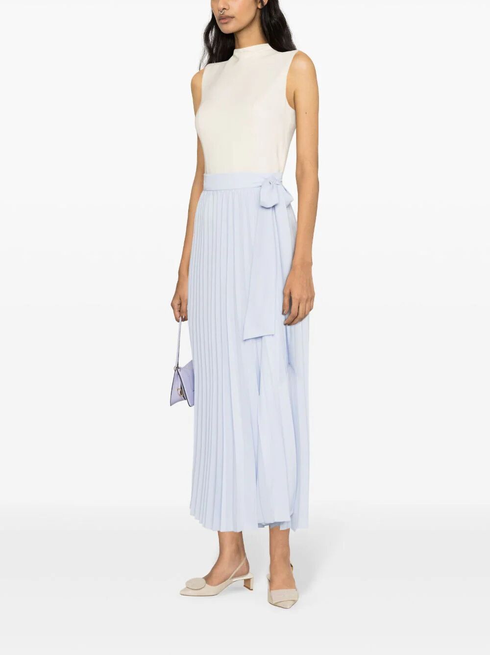 Long Pleated Skirt