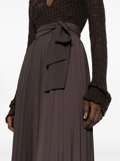 Long Pleated Skirt