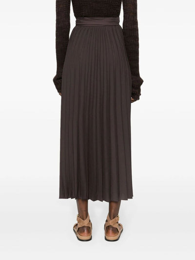 Long Pleated Skirt