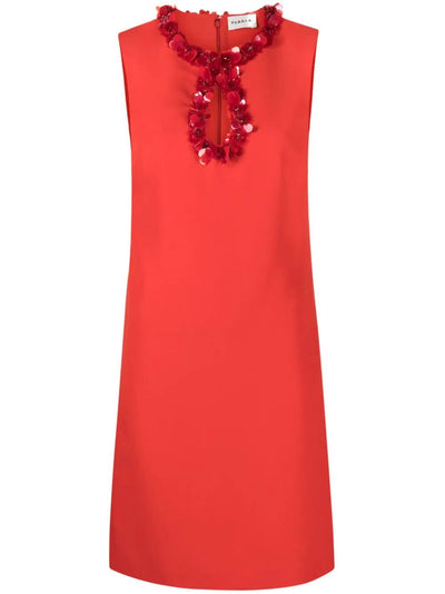 Sleeveless Mini Dress With Paillettes
