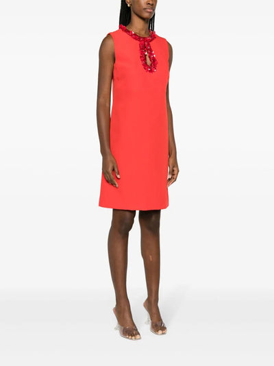 Sleeveless Mini Dress With Paillettes