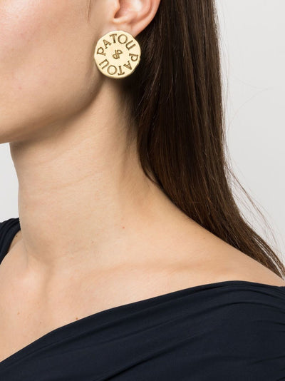 Patou Antique Coin Clip Earrings