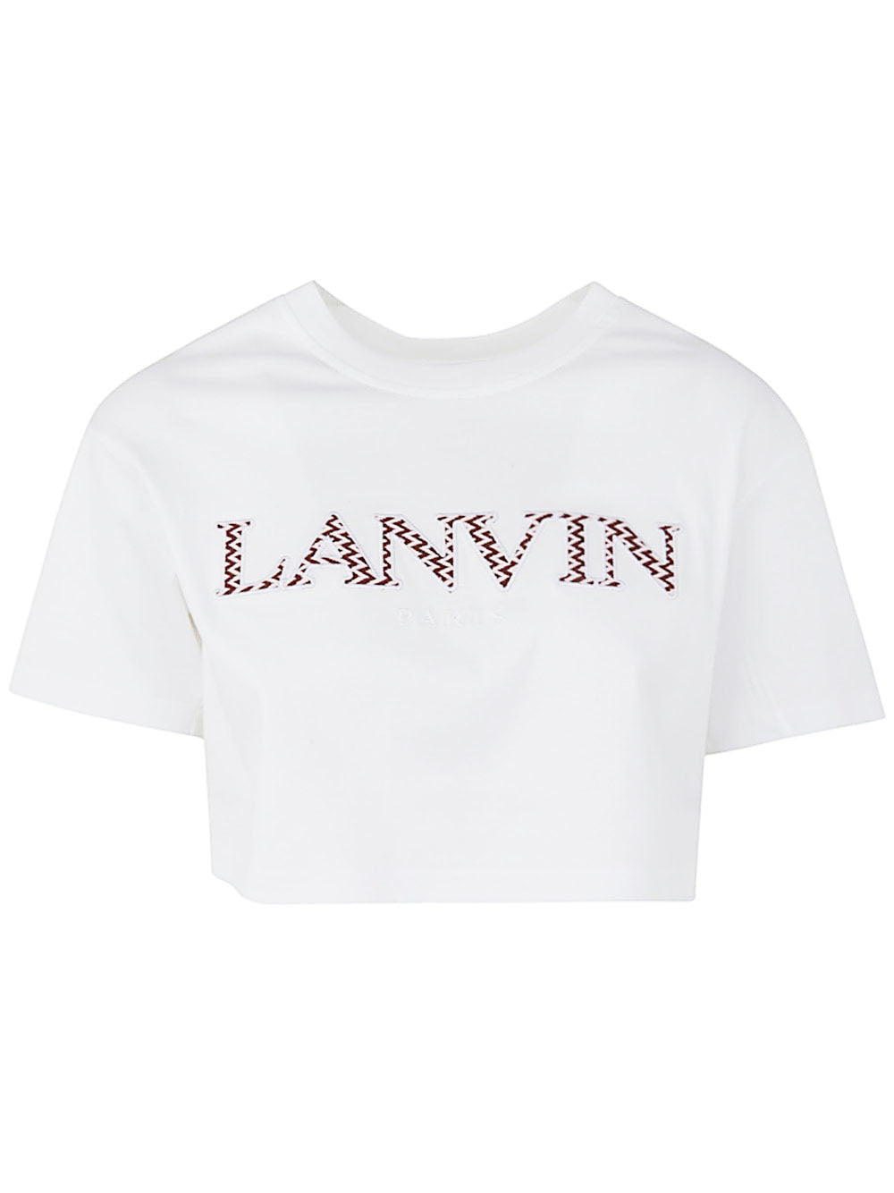 Curb Embroidered Cropped T-shirt