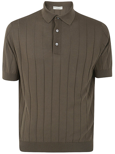 Short Sleeves Ribbed Polo