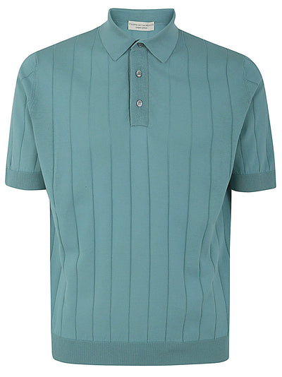 Short Sleeves Ribbed Polo