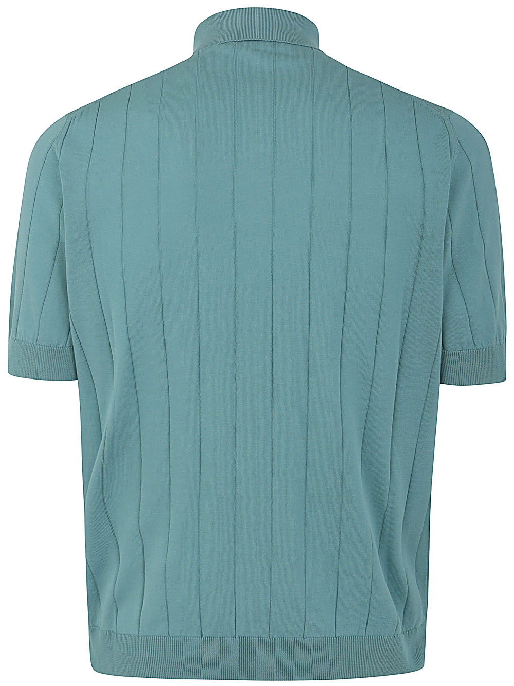 Short Sleeves Ribbed Polo