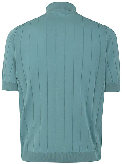 Short Sleeves Ribbed Polo