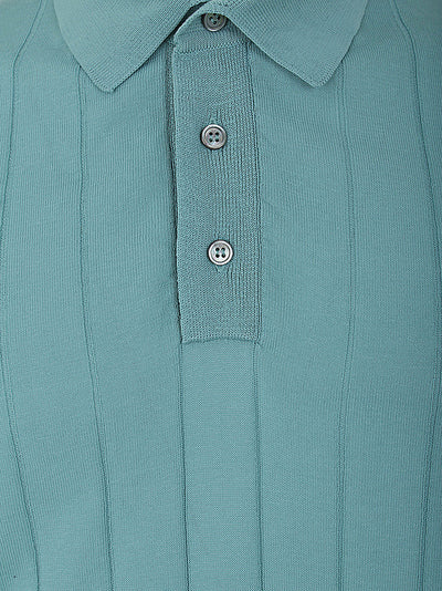 Short Sleeves Ribbed Polo
