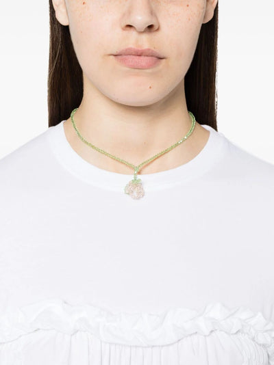 Cluster Crystal Flower Necklace