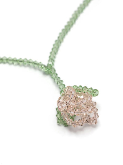 Cluster Crystal Flower Necklace