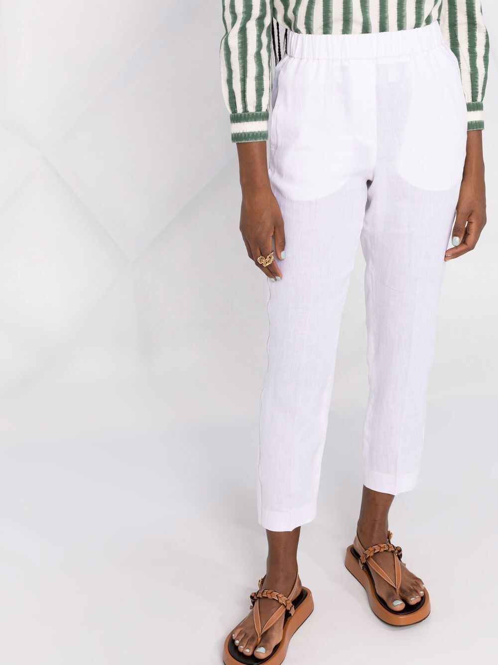 Slim Pants With Coulisse