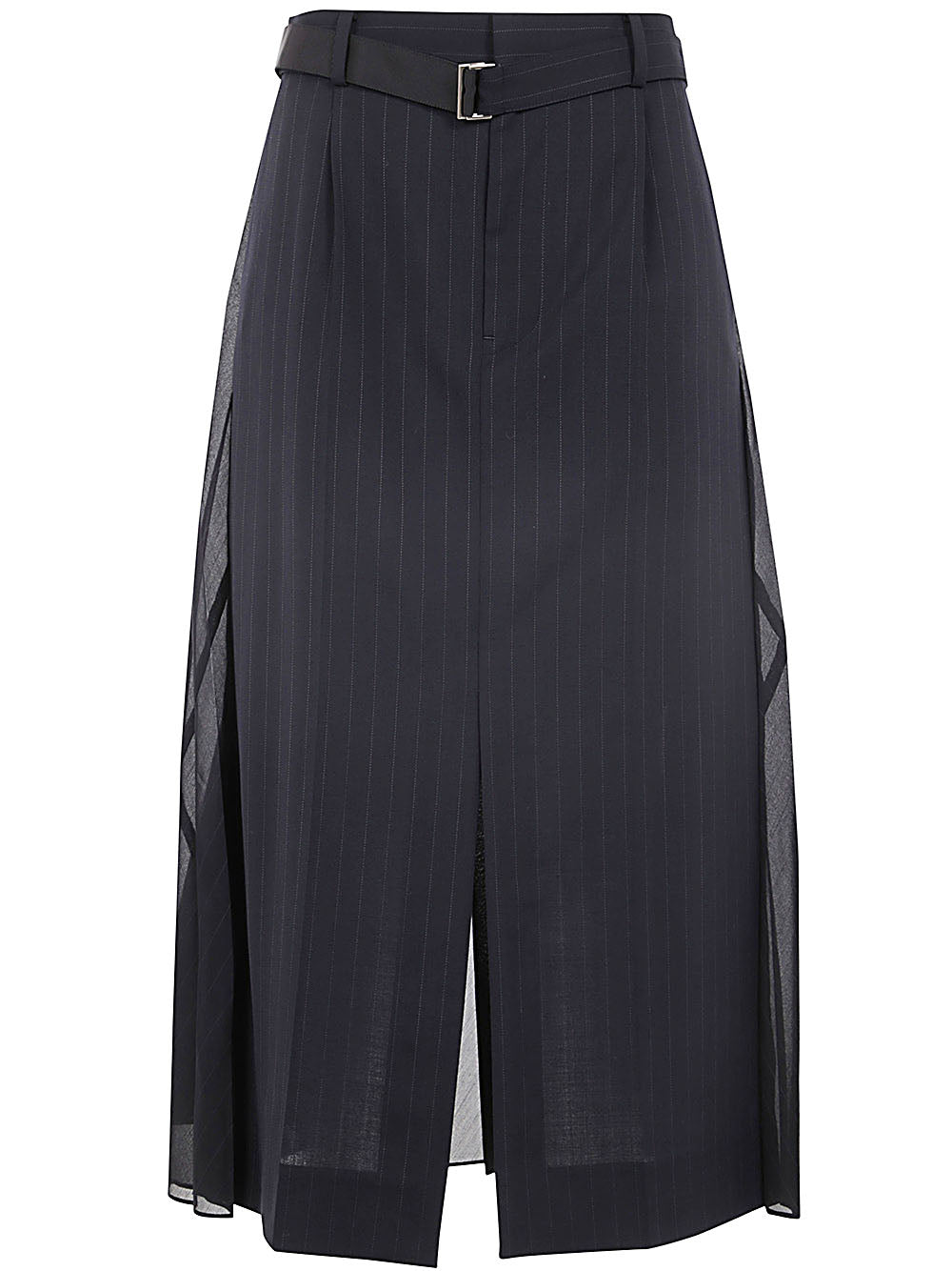 Chalk Stripe Glencheck Skirt