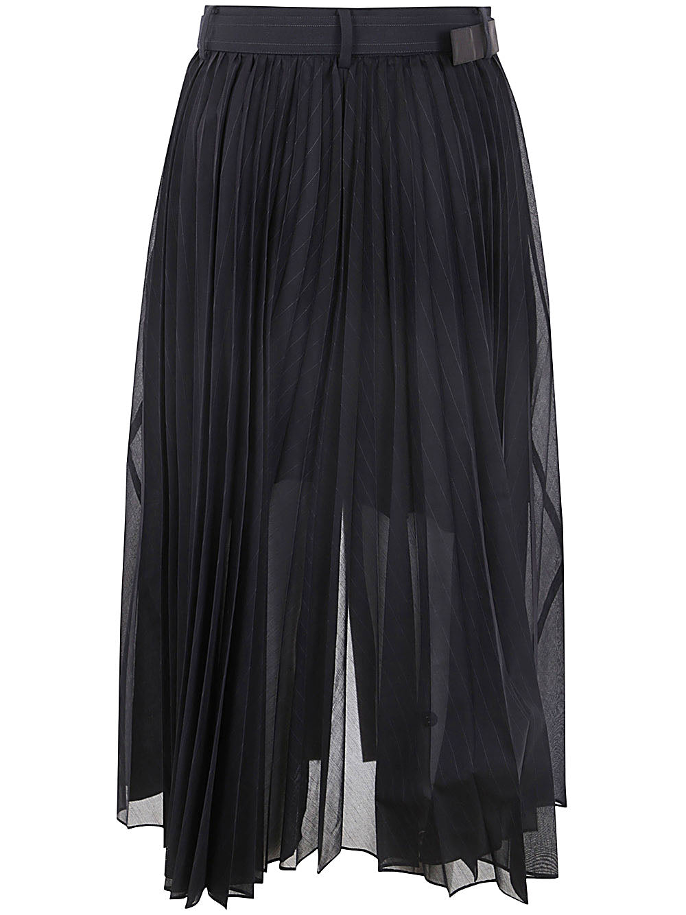 Chalk Stripe Glencheck Skirt