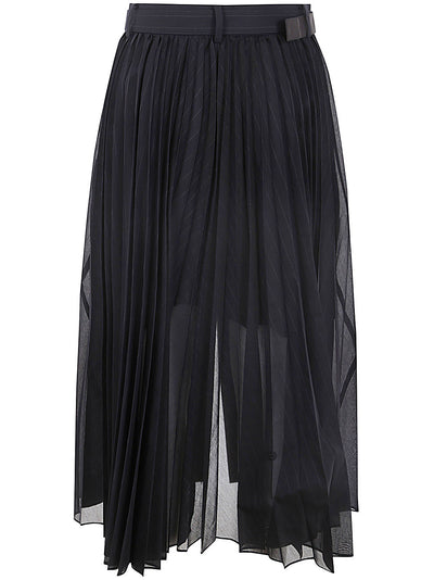 Chalk Stripe Glencheck Skirt