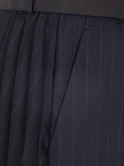 Chalk Stripe Glencheck Skirt