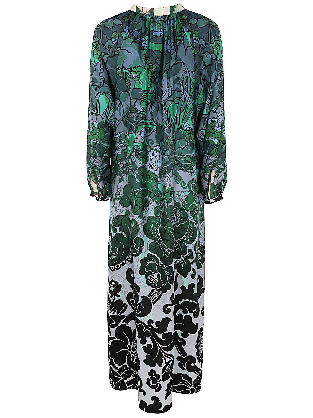 Printed Silk Twill Dress