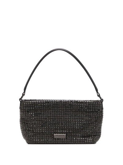Silver Diamante Small Hobo Bag
