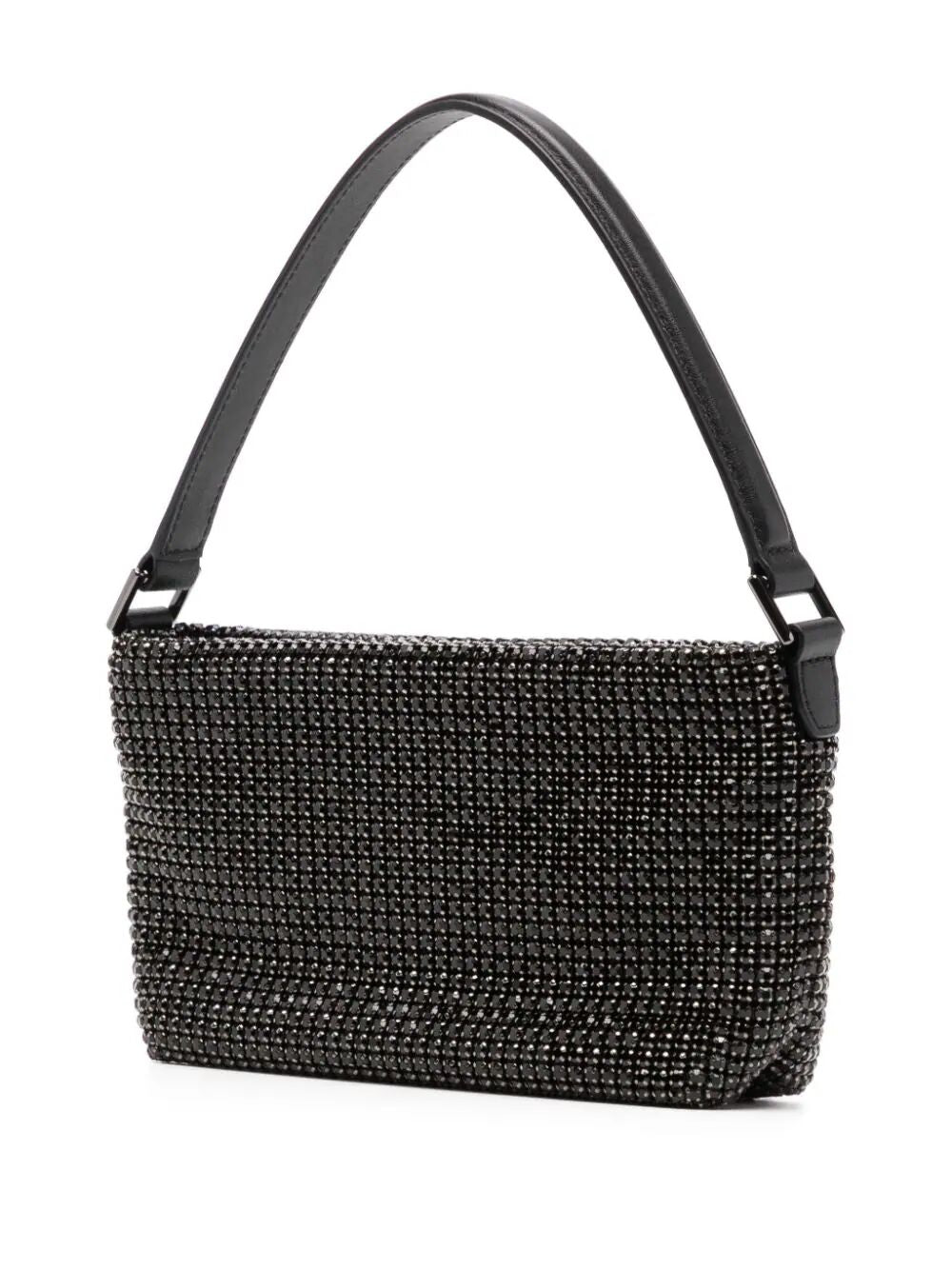 Silver Diamante Small Hobo Bag