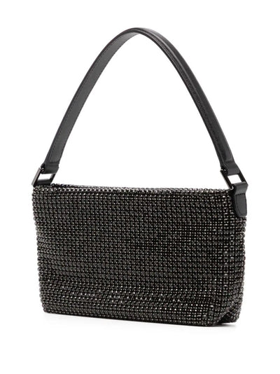 Silver Diamante Small Hobo Bag