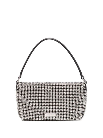 Silver Diamante Small Hobo Bag