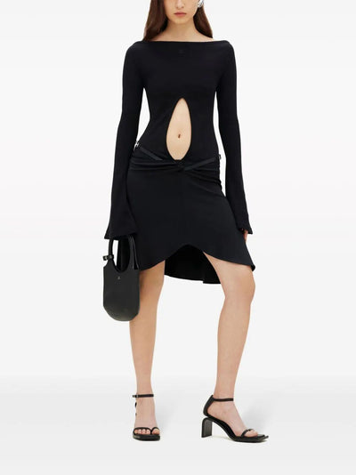 Slash Ellipse Crepe Jerse Mini Skirt