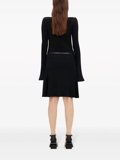 Slash Ellipse Crepe Jerse Mini Skirt