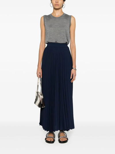 Long Pleated Skirt