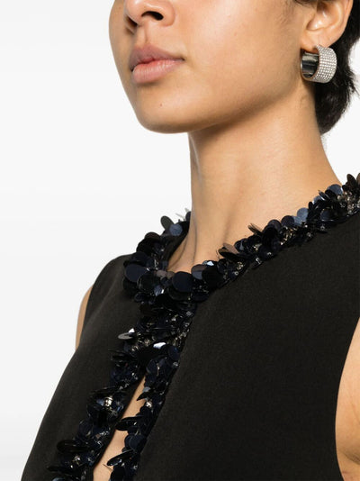 Sleeveless Mini Dress With Paillettes